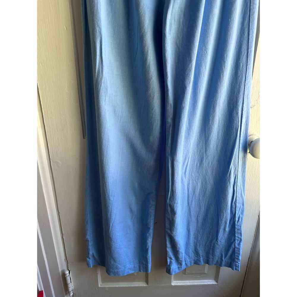 Abercrombie & Fitch Light Blue Wide-Leg Pants | Size Small - Picture 6 of 7